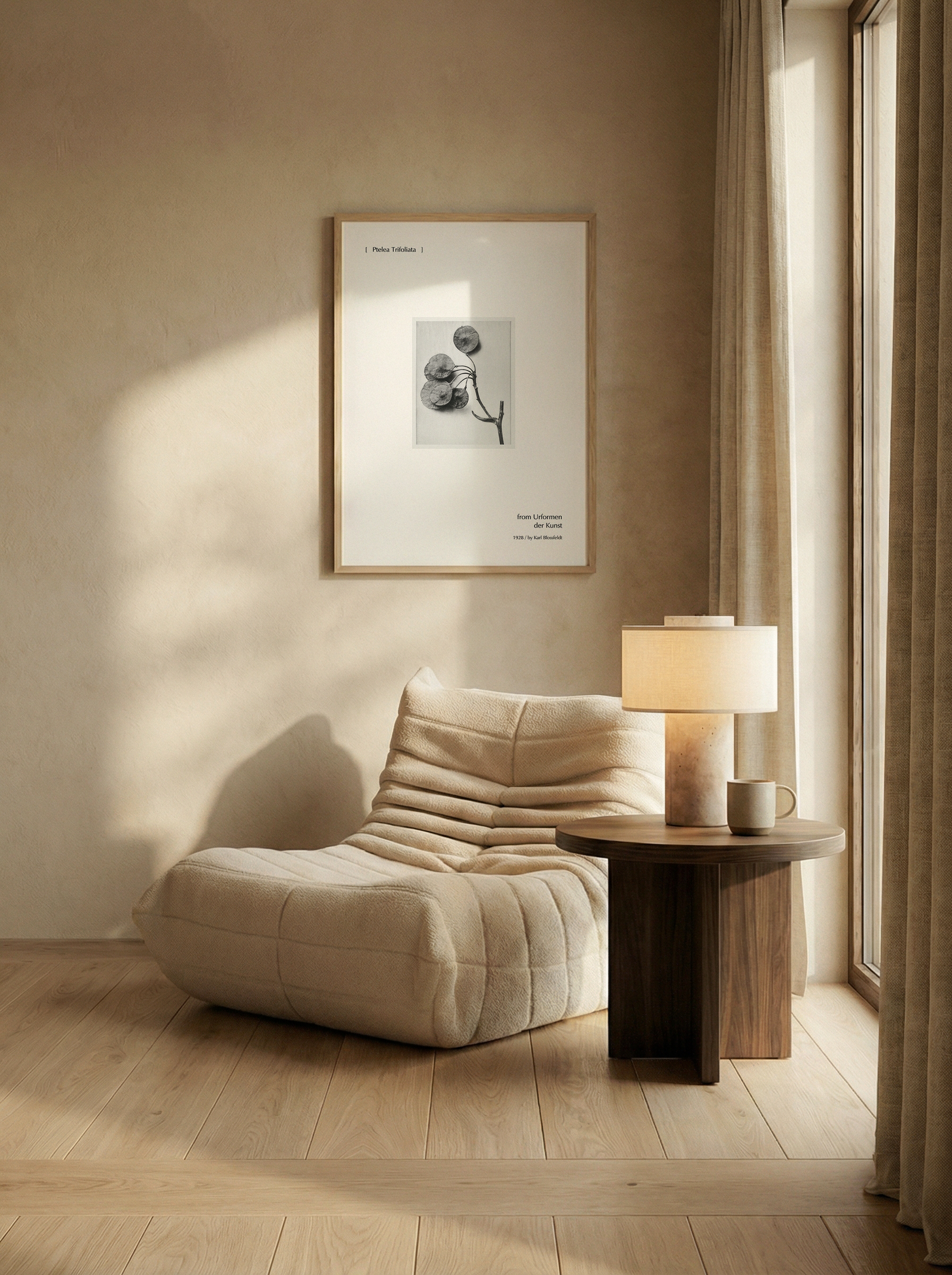 Ptelea Trifoliata | Botanical Black and White Photography Minimalist Wall Art Print