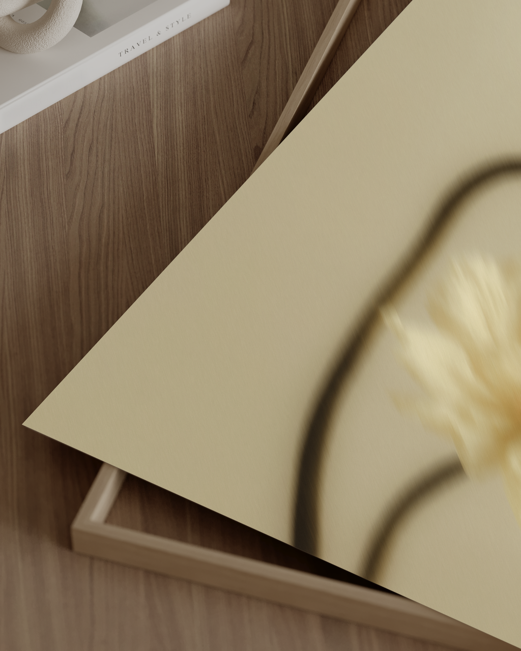 Lemon Stillness | Blurred Floral Art