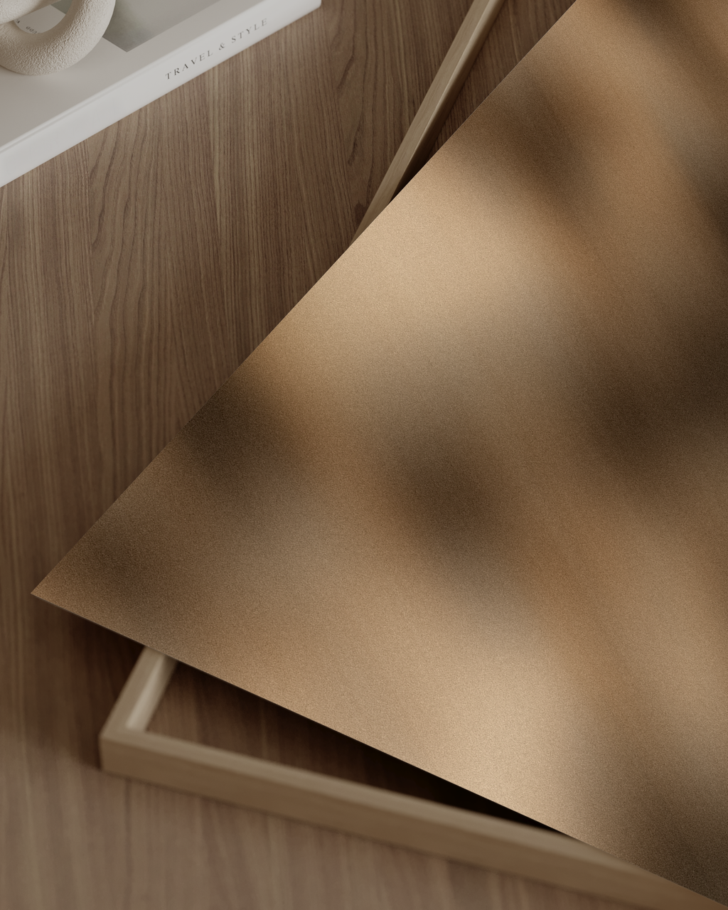 Blurred Wildness | Deep Brown Art