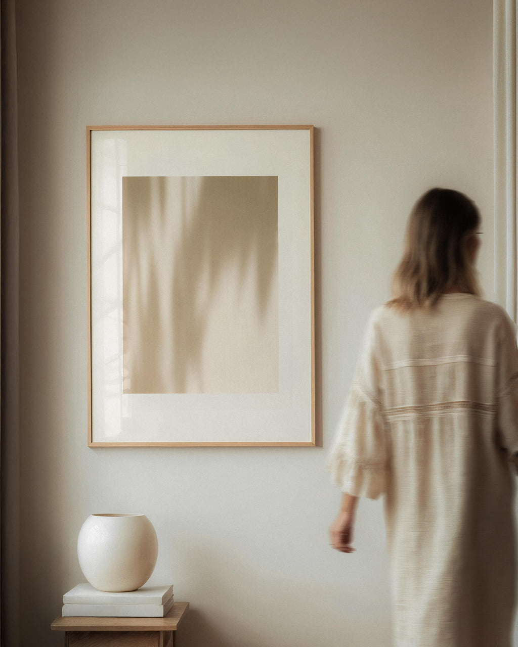 Ivory Layers | Minimalist Art Print