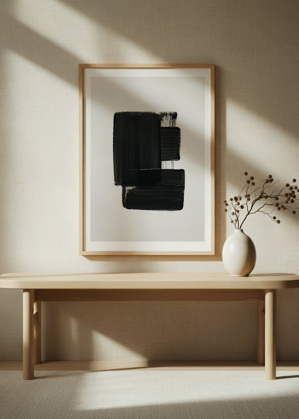 Black Structure | Contrast Art Print