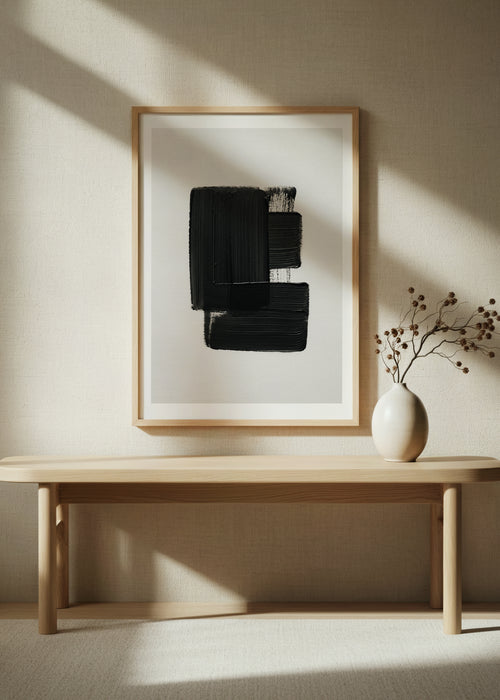 Black Structure | Contrast Art Print