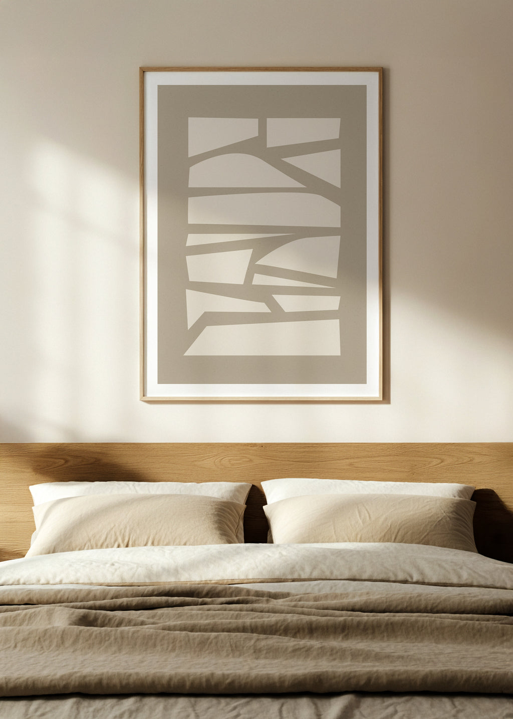 Blocks Study | Beige Wall Art