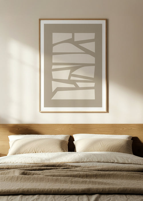 Blocks Study | Beige Wall Art