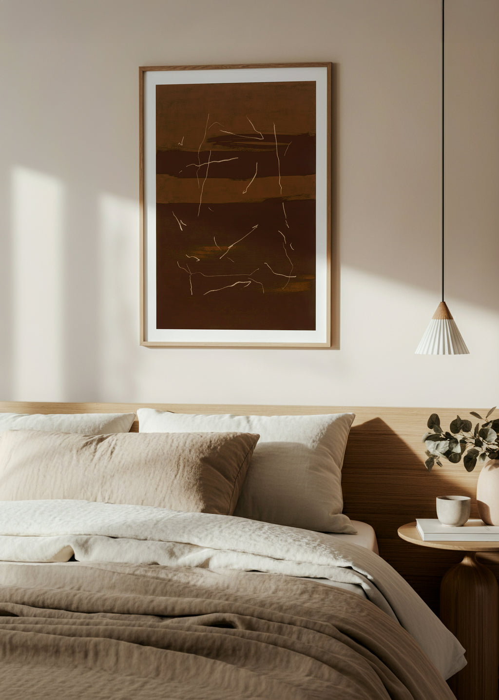 Layers of Time | Burgundy Art Print